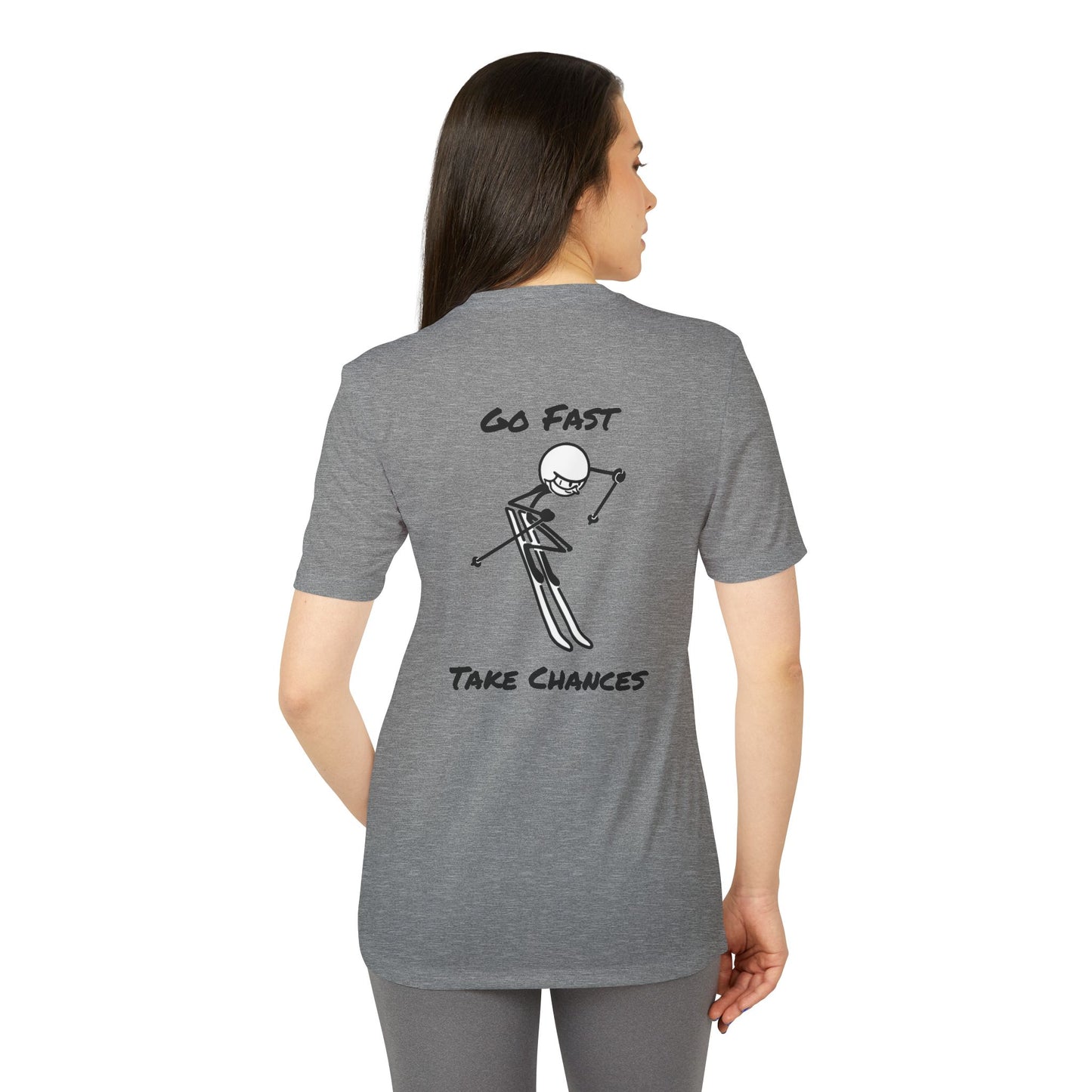 adidas Unisex Go Fast Take Chances Sport T-shirt