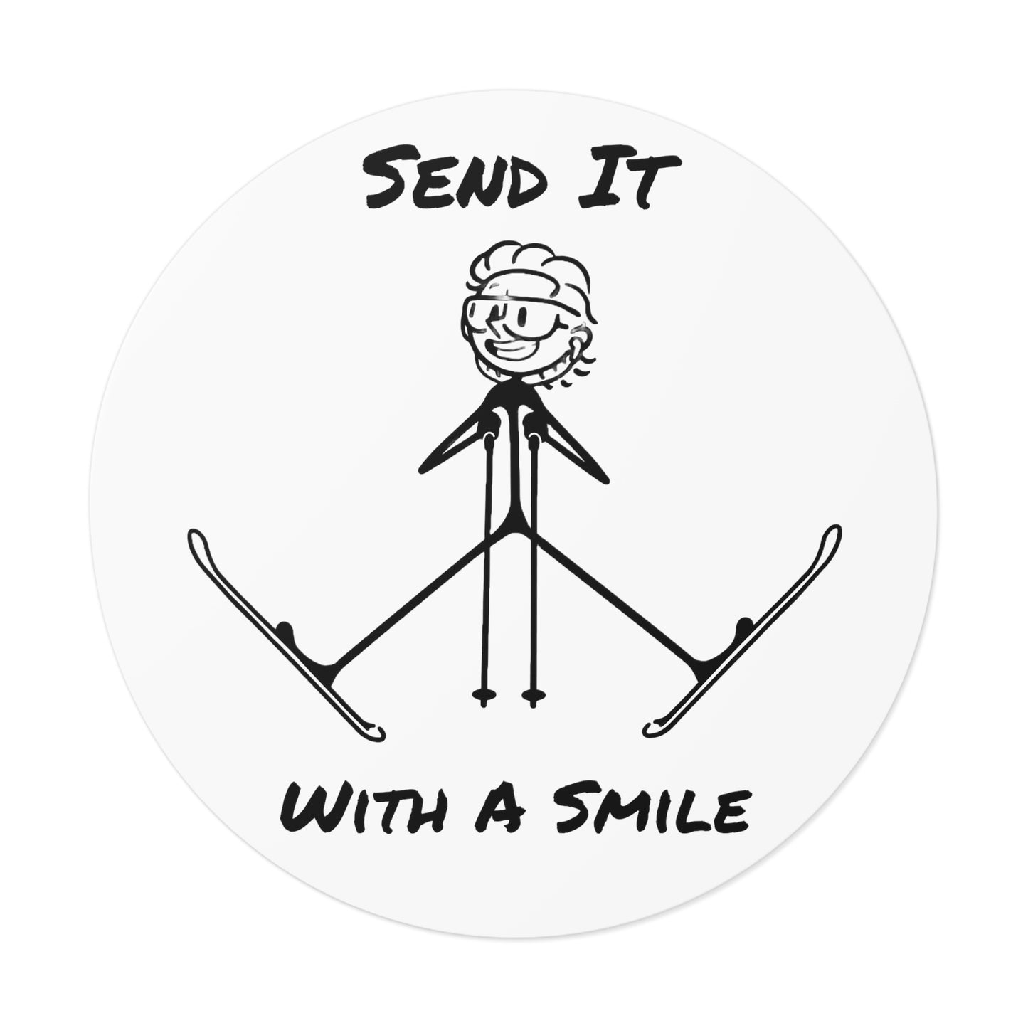 Send It With A Smile Sticker
