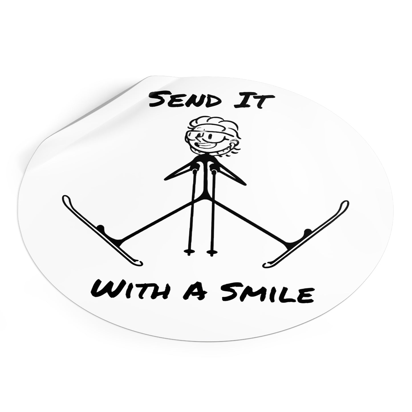 Send It With A Smile Sticker