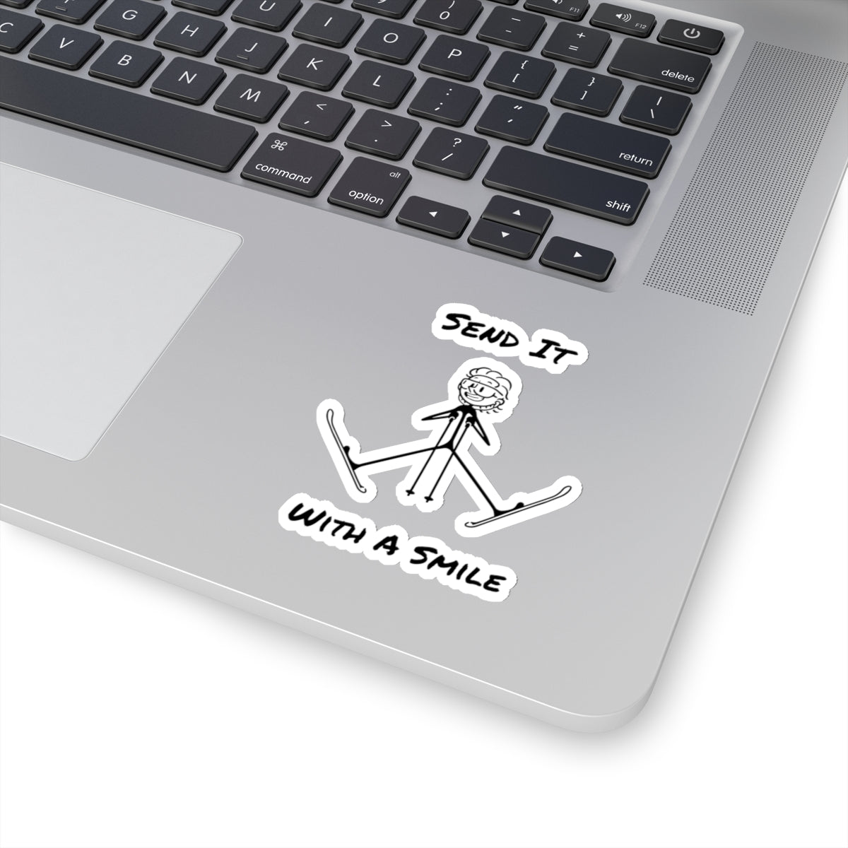 Send It With A Smile Kiss-Cut Stickers