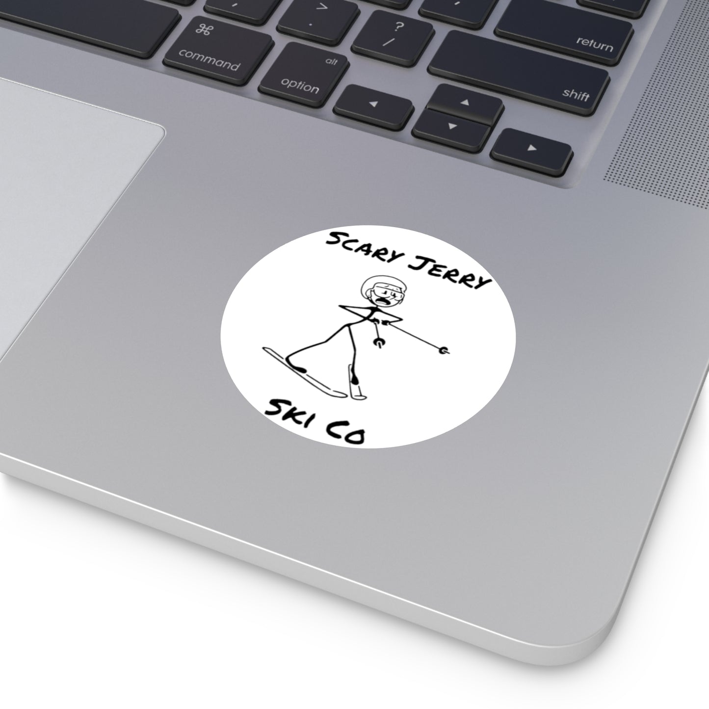 Scary Jerry Ski Co Round Vinyl Stickers