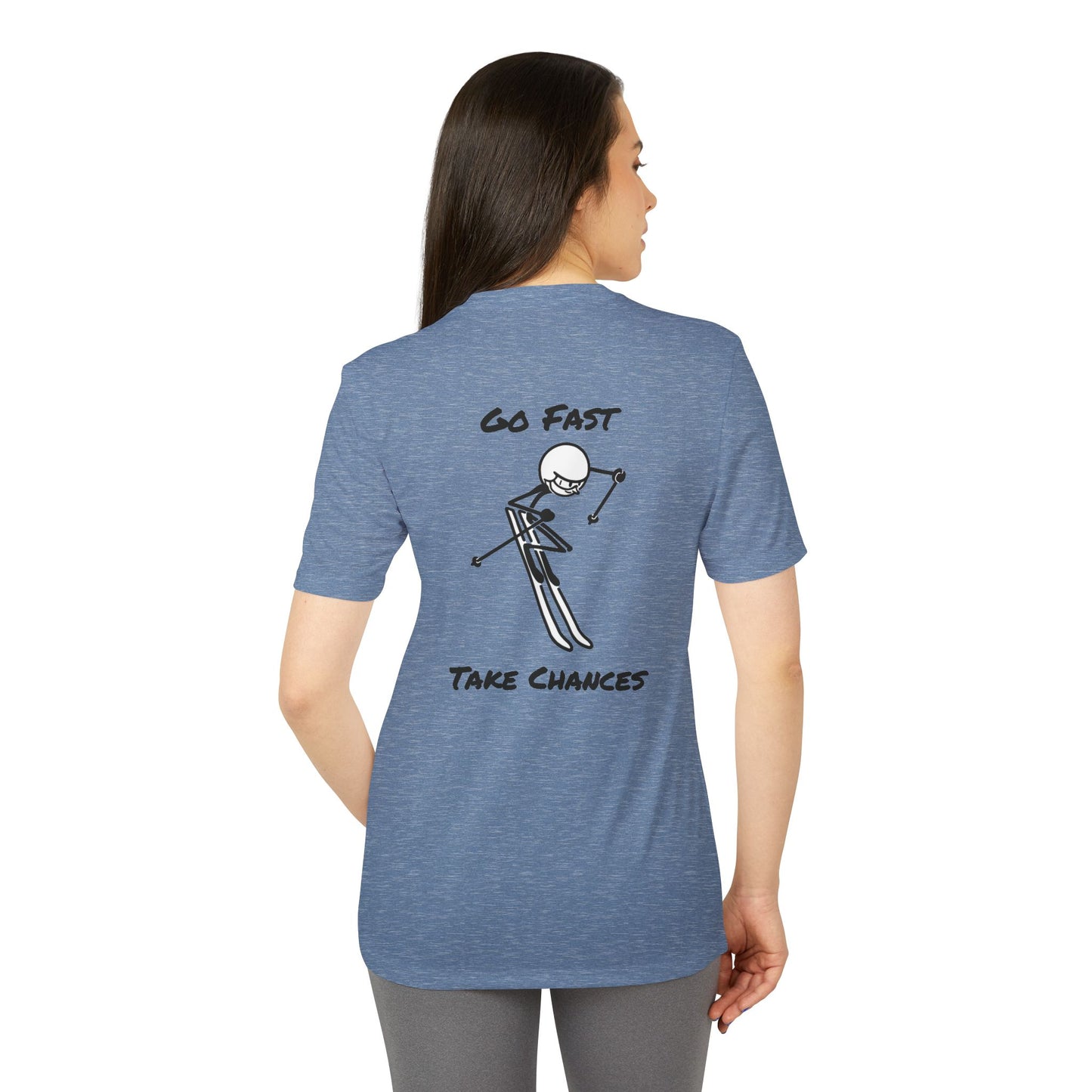 adidas Unisex Go Fast Take Chances Sport T-shirt