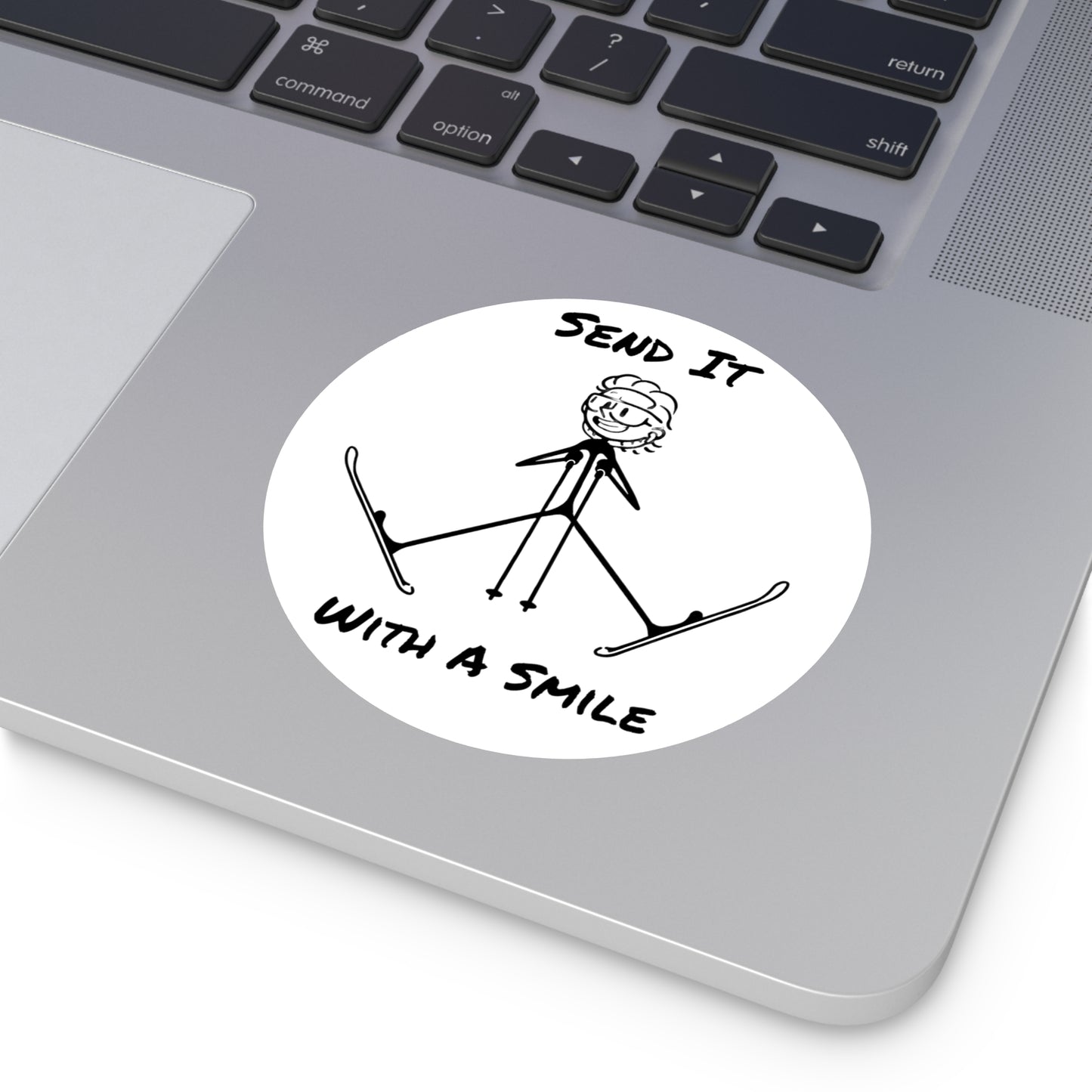 Send It With A Smile Sticker