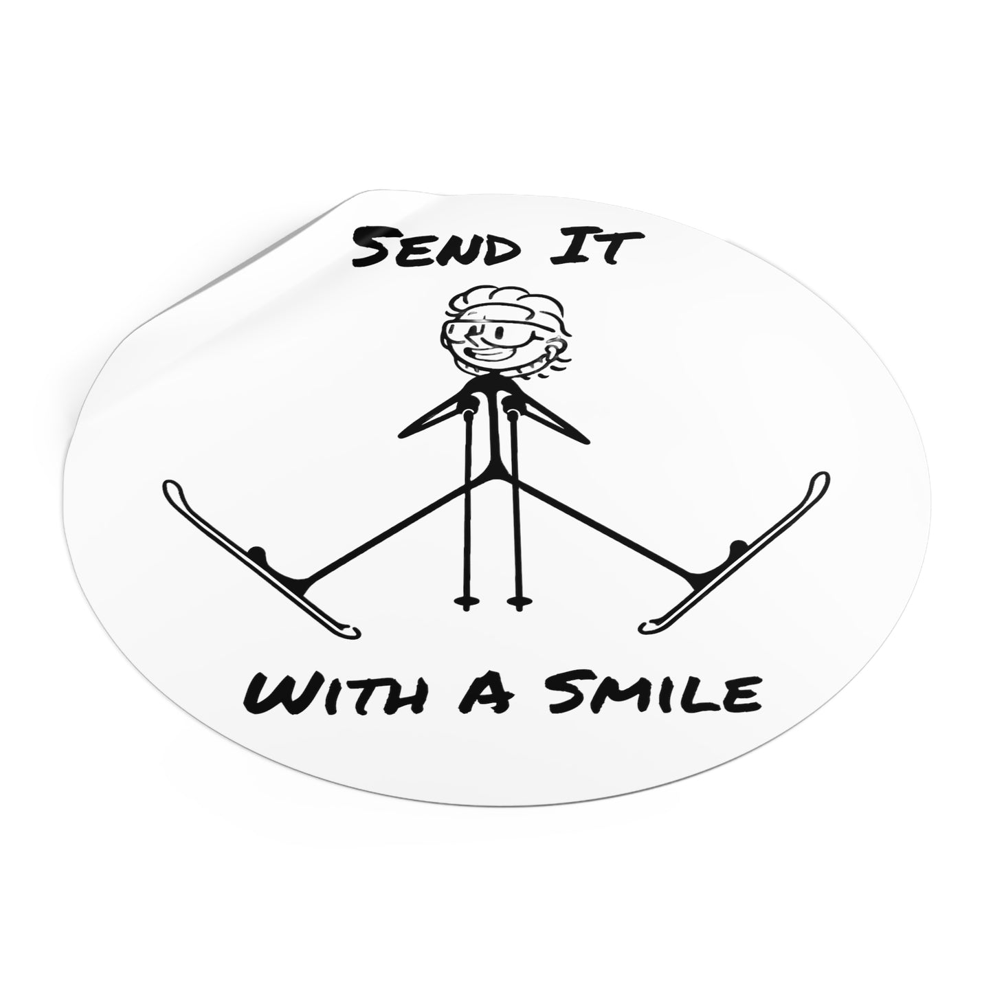 Send It With A Smile Sticker
