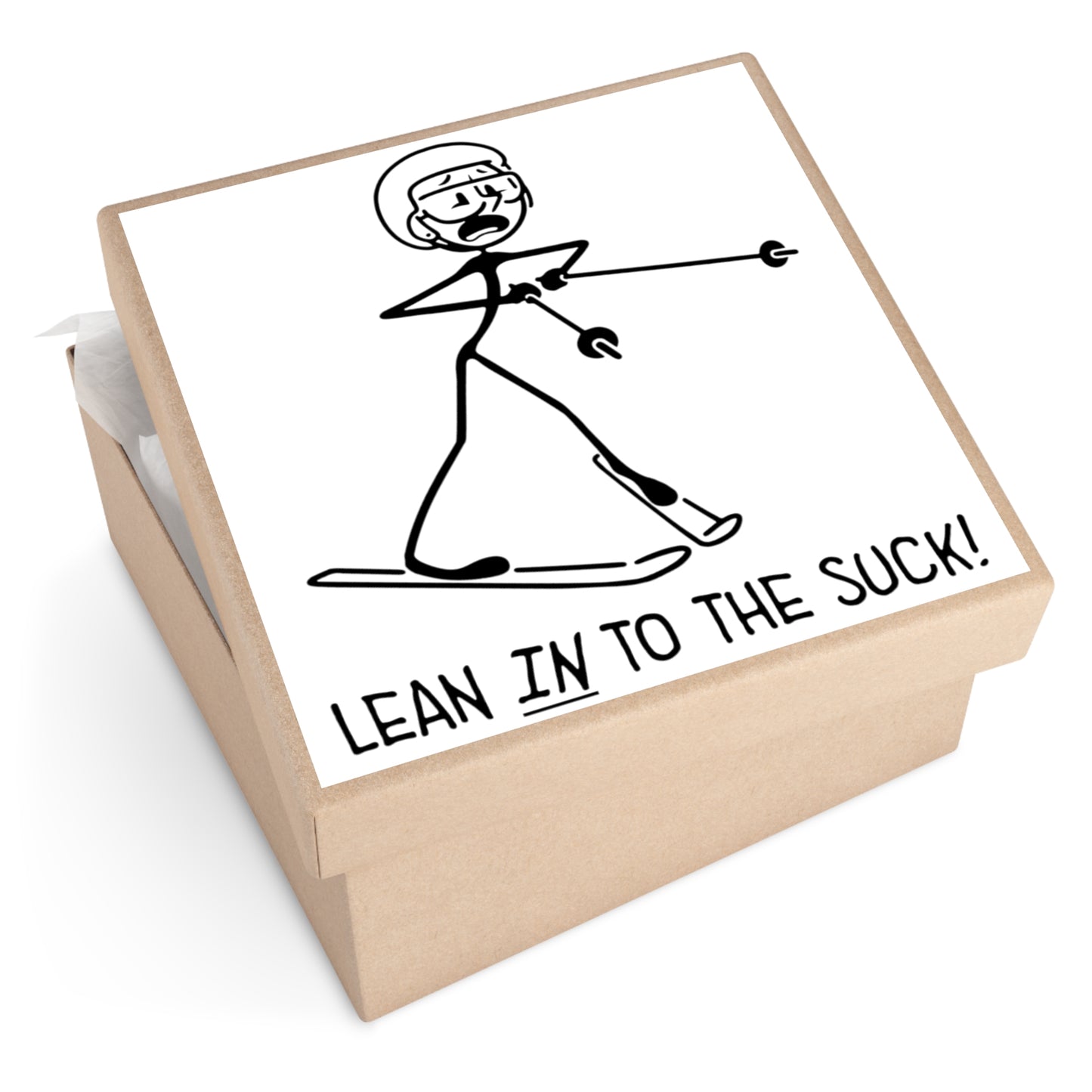 Lean In To The Suck Vinyl Stickers