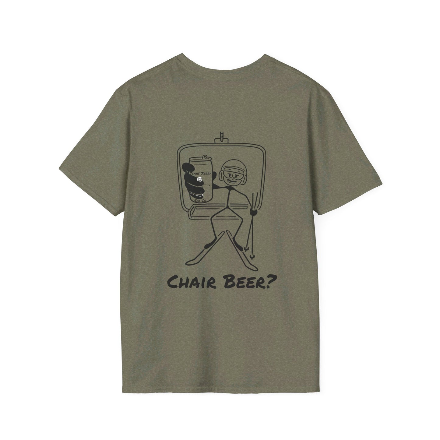 Scary Jerry Chair Beer? Unisex Softstyle T-Shirt