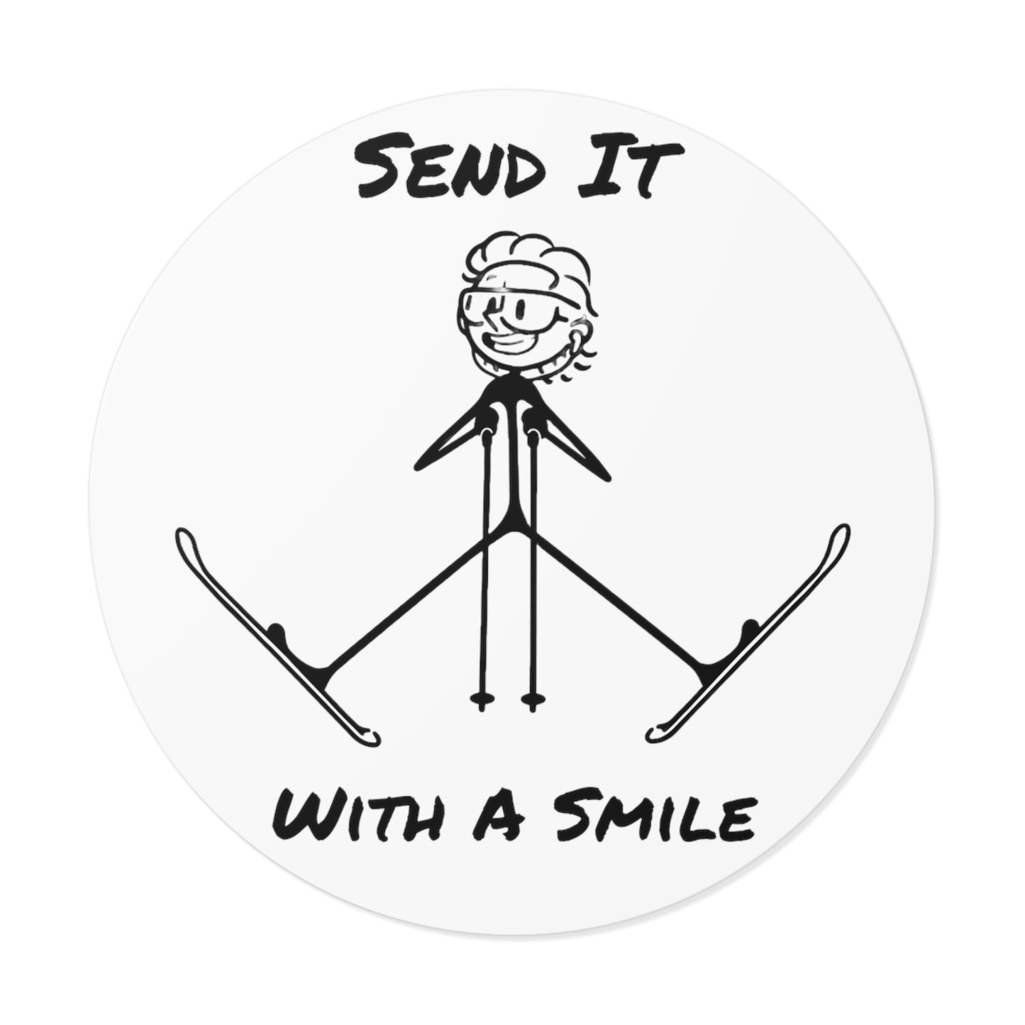 Send It With A Smile Sticker