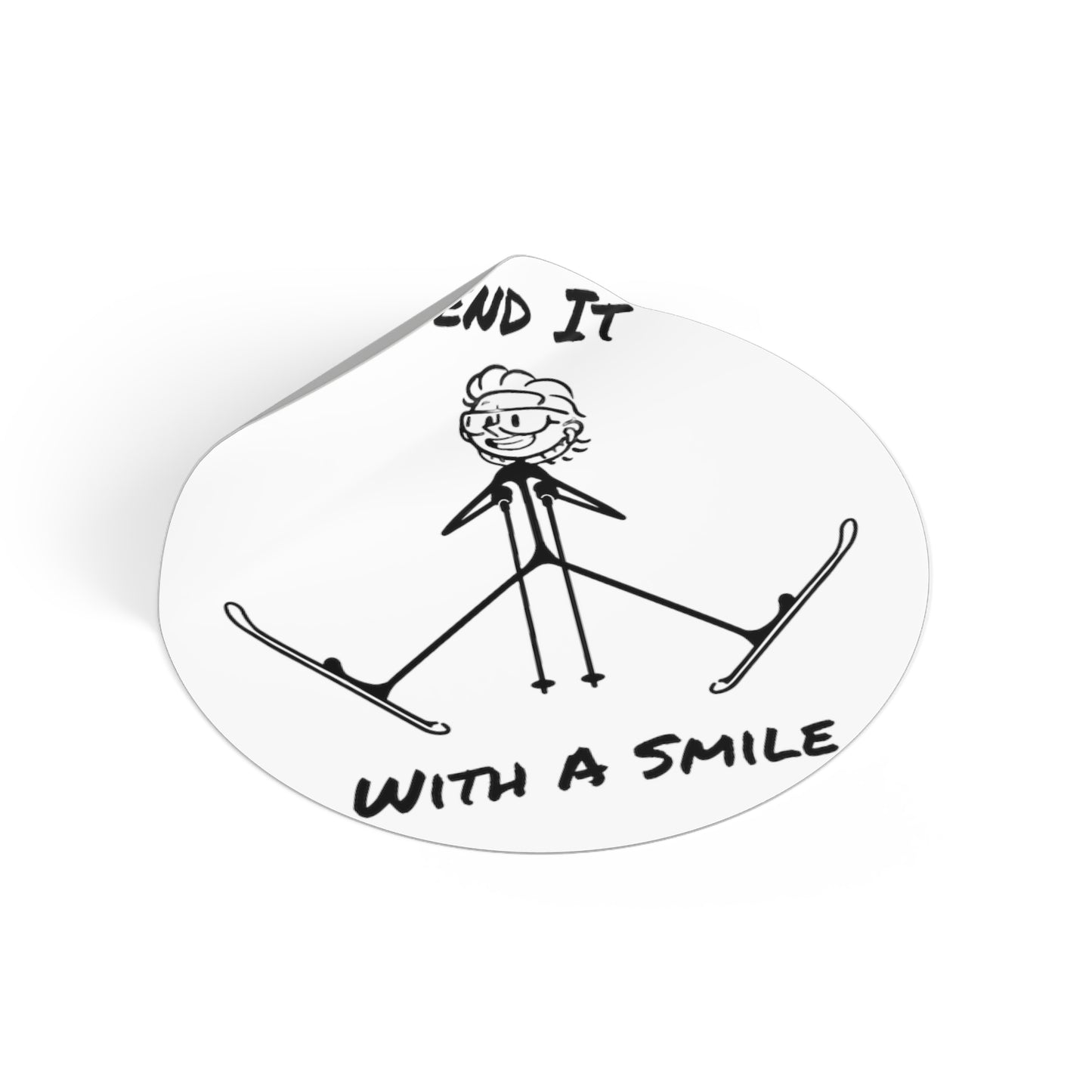 Send It With A Smile Sticker