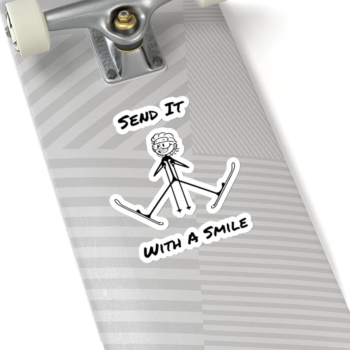 Send It With A Smile Kiss-Cut Stickers