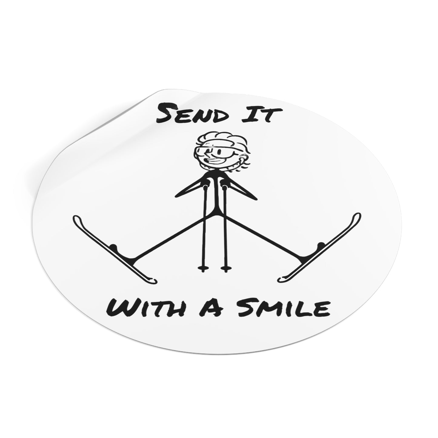 Send It With A Smile Sticker