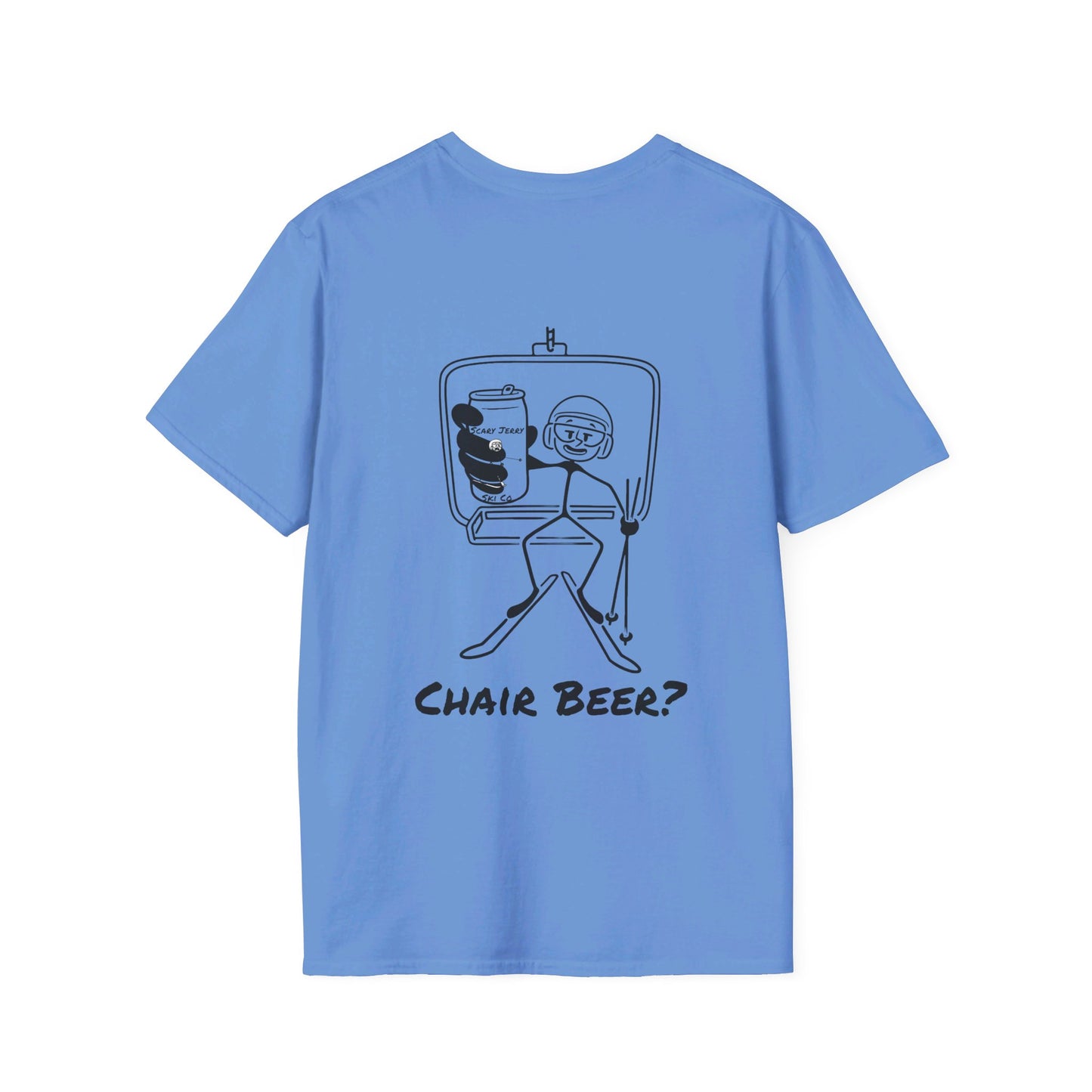 Scary Jerry Chair Beer? Unisex Softstyle T-Shirt