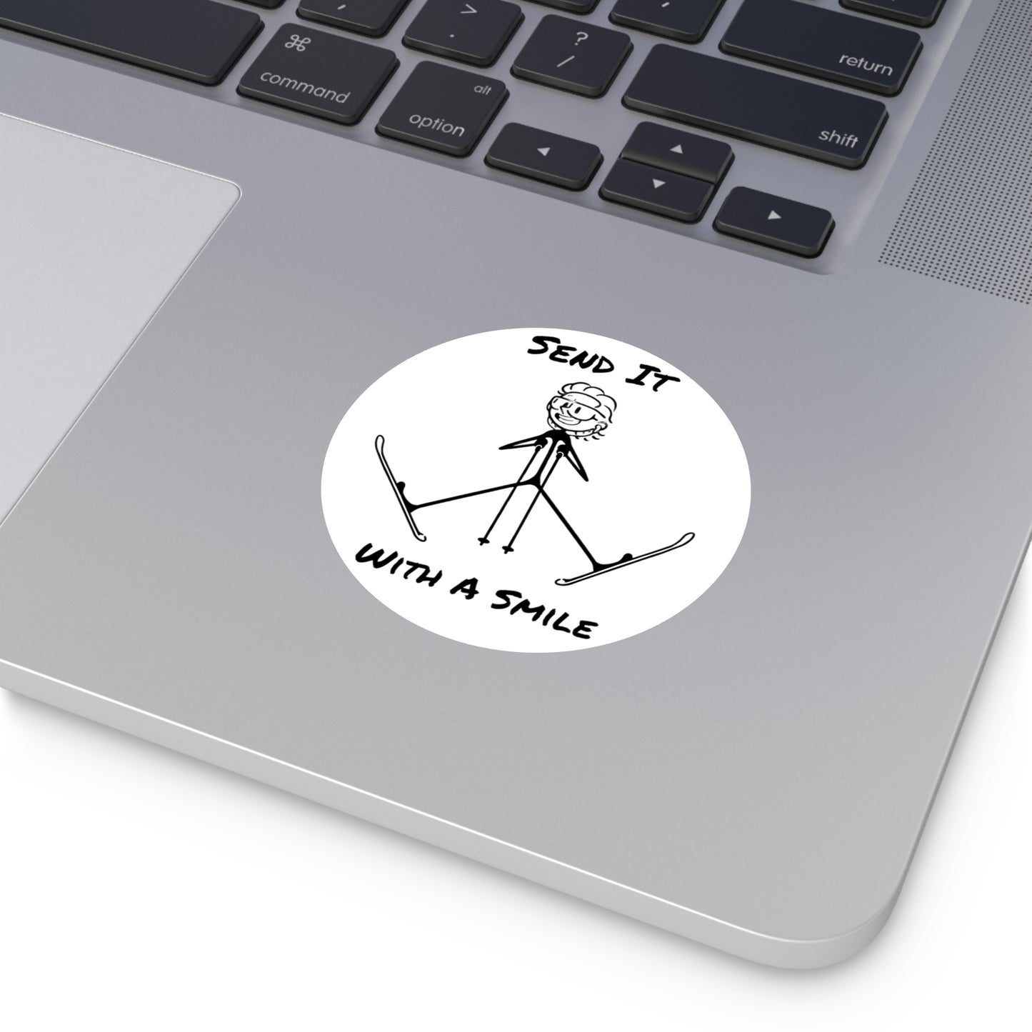 Send It With A Smile Sticker