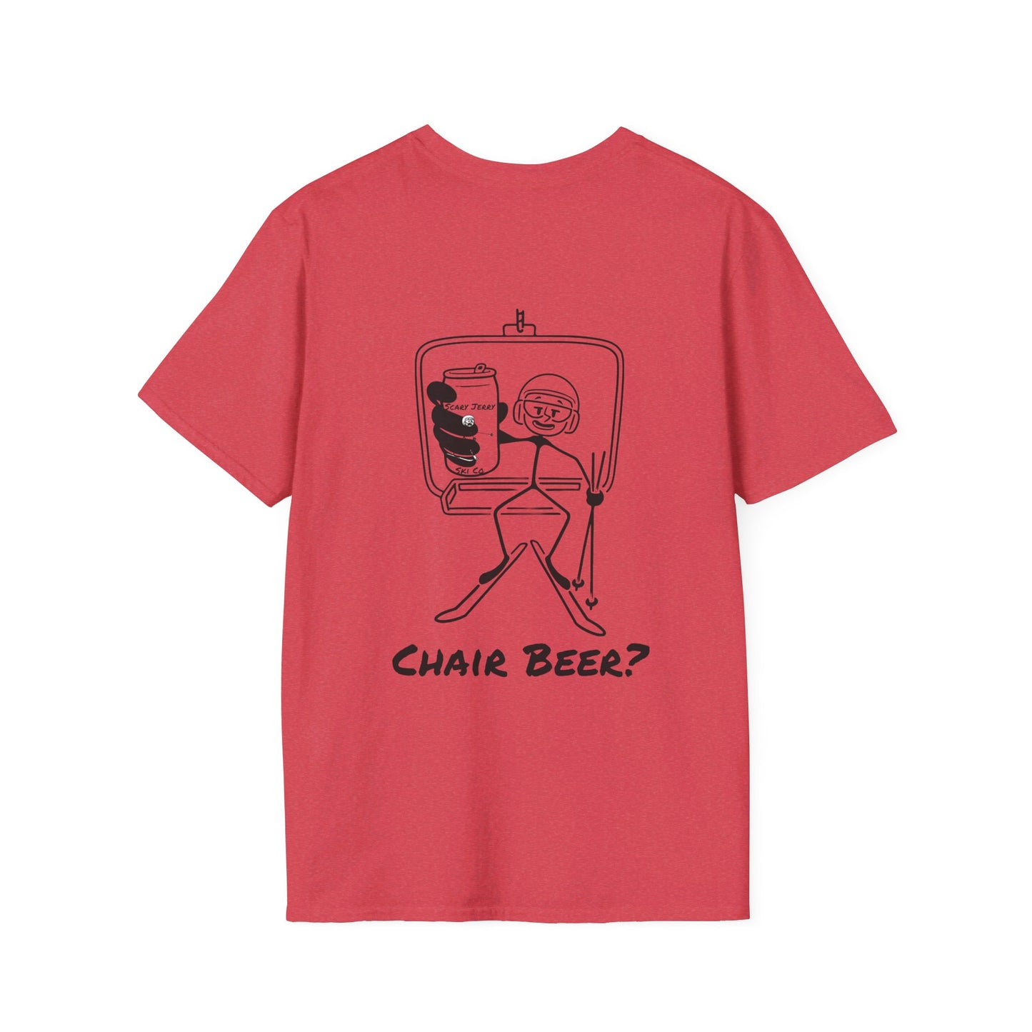 Scary Jerry Chair Beer? Unisex Softstyle T-Shirt