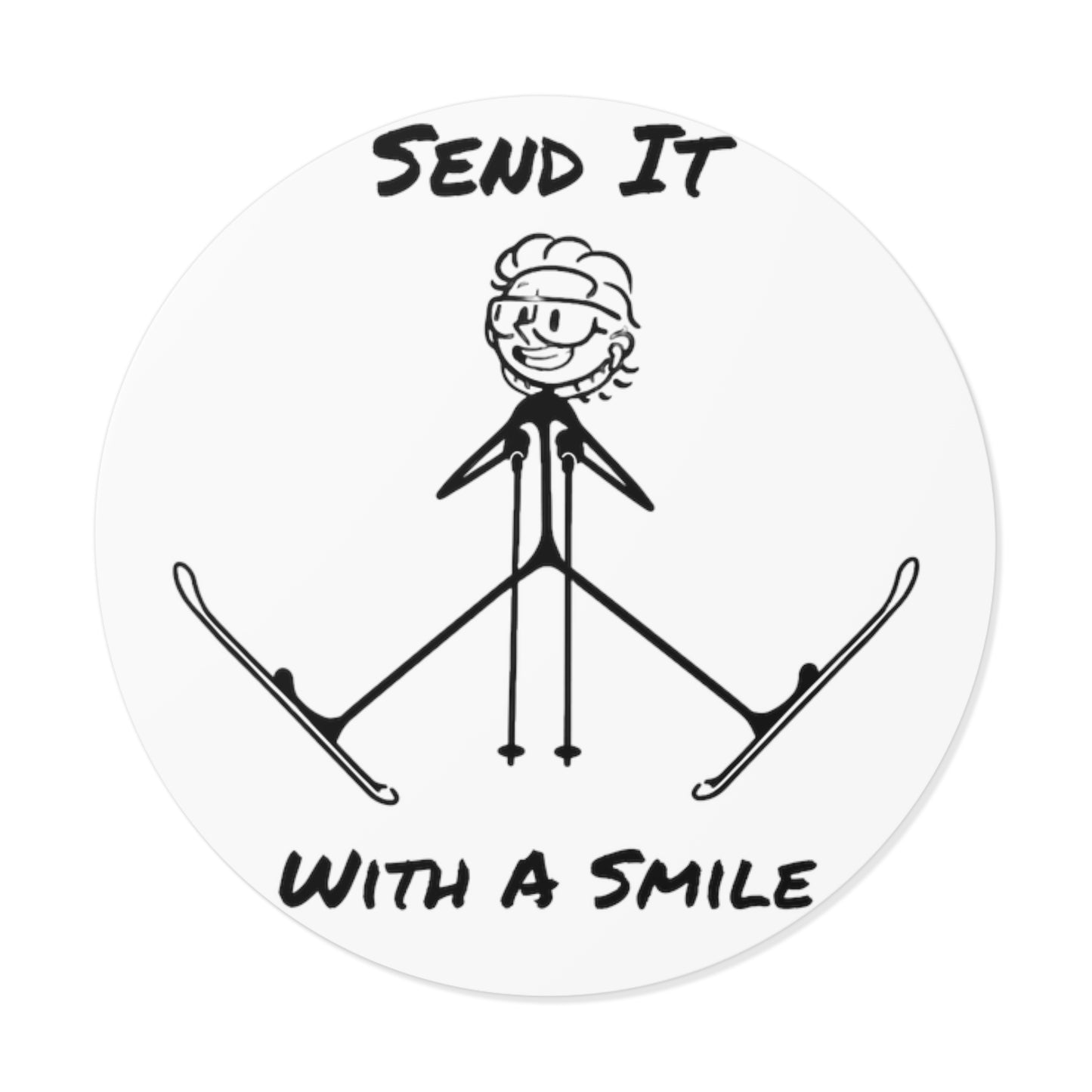 Send It With A Smile Sticker