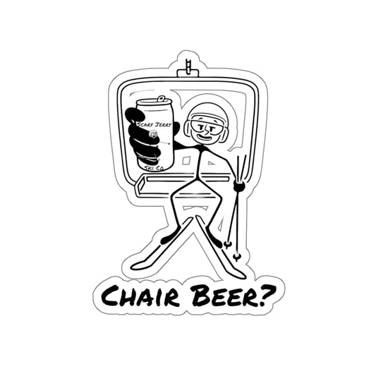 Chair Beer? Kiss-Cut Stickers