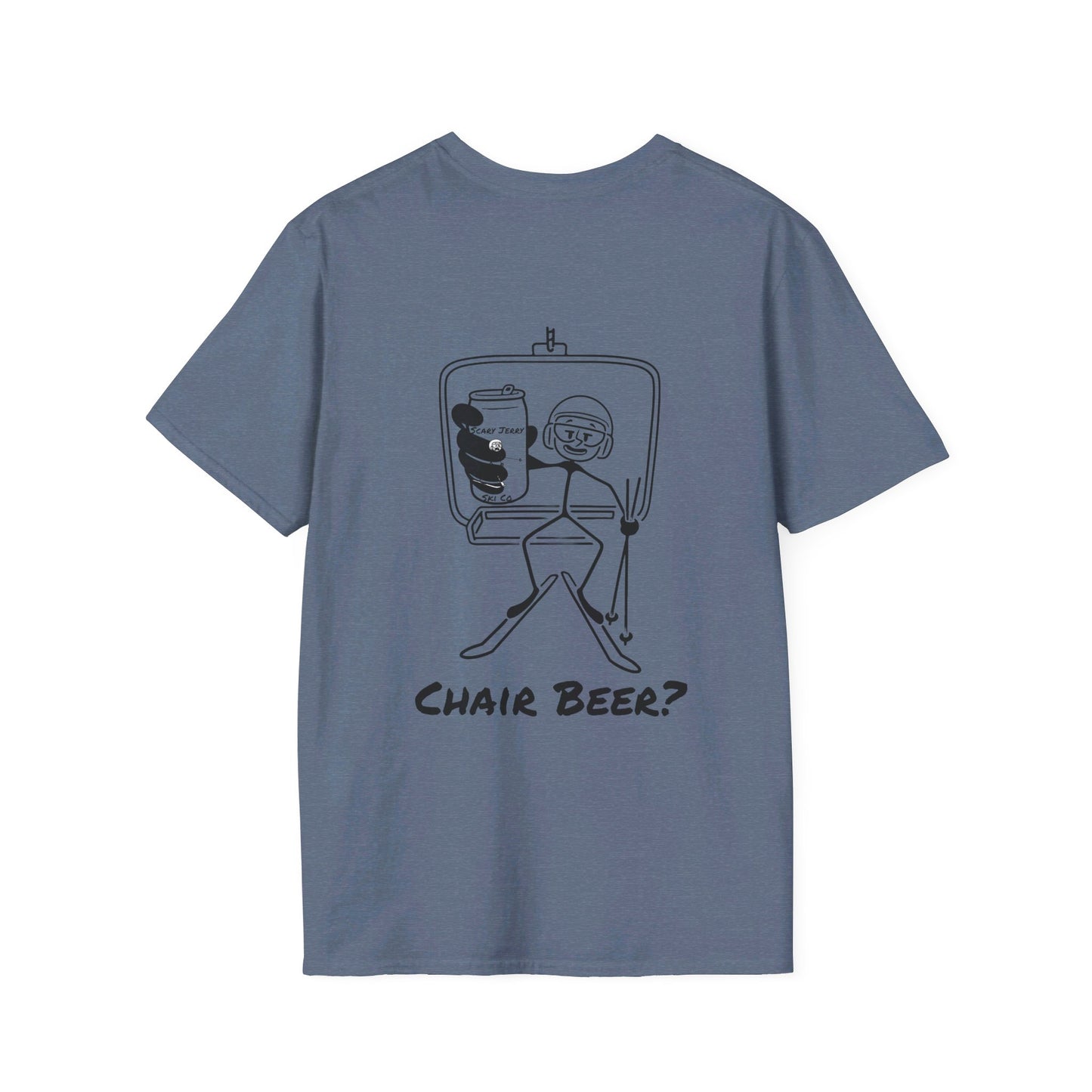 Scary Jerry Chair Beer? Unisex Softstyle T-Shirt