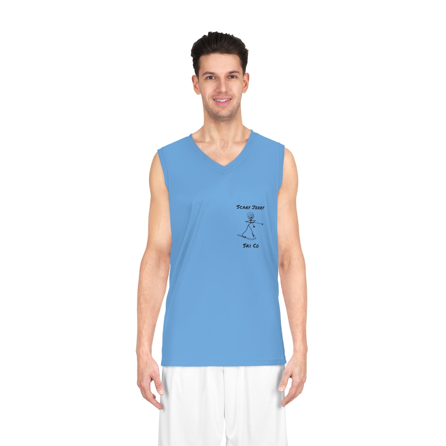 Scary Jerry Ski Co Basketball Jersey (AOP)