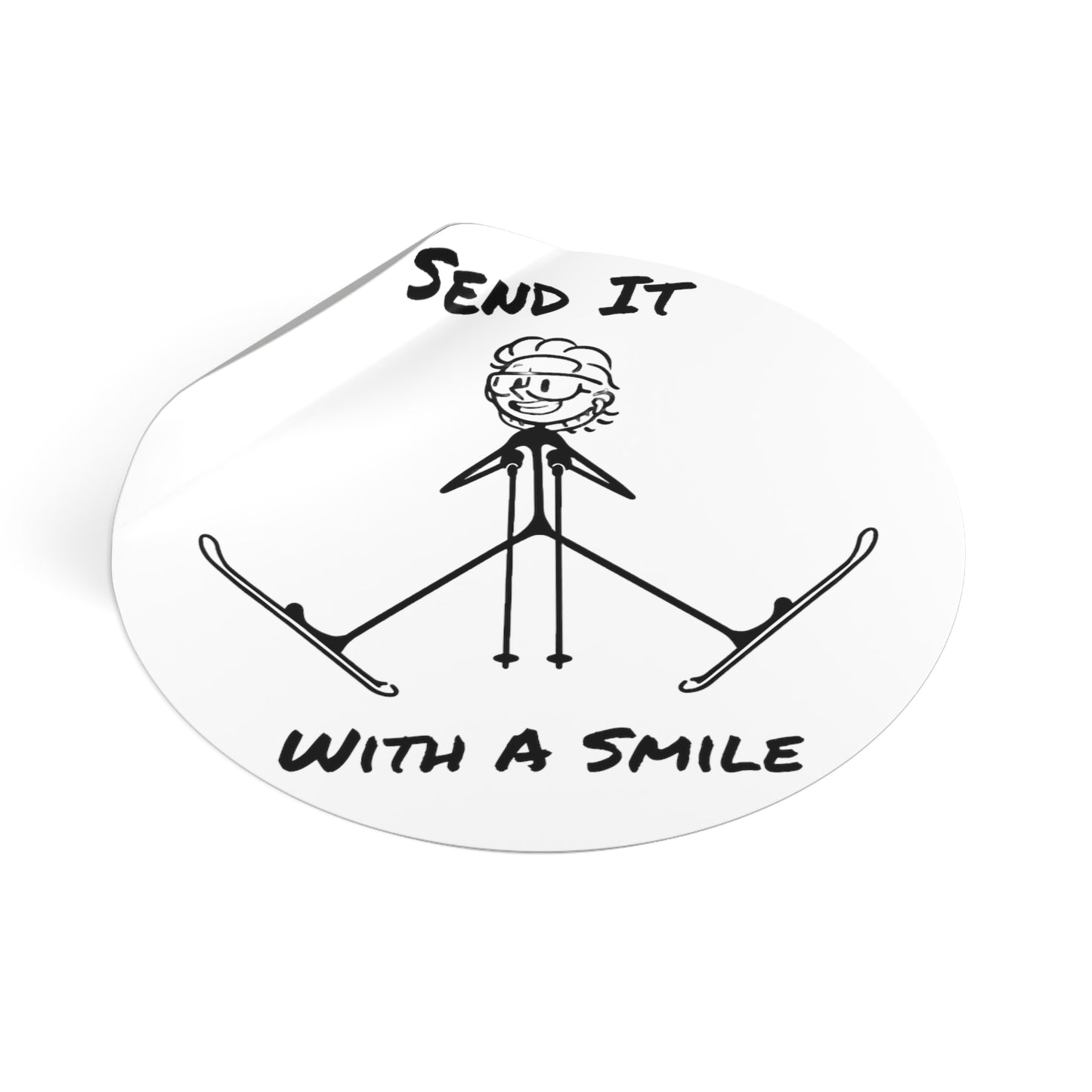Send It With A Smile Sticker