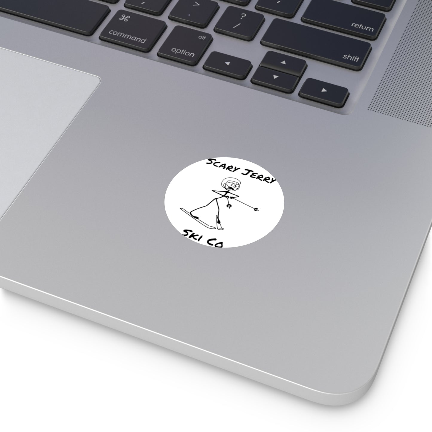 Scary Jerry Ski Co Round Vinyl Stickers