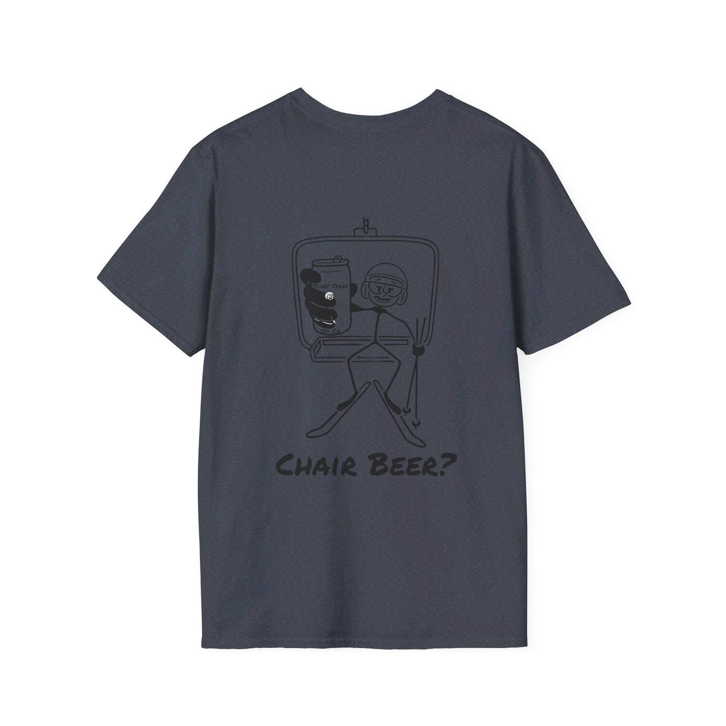 Scary Jerry Chair Beer? Unisex Softstyle T-Shirt