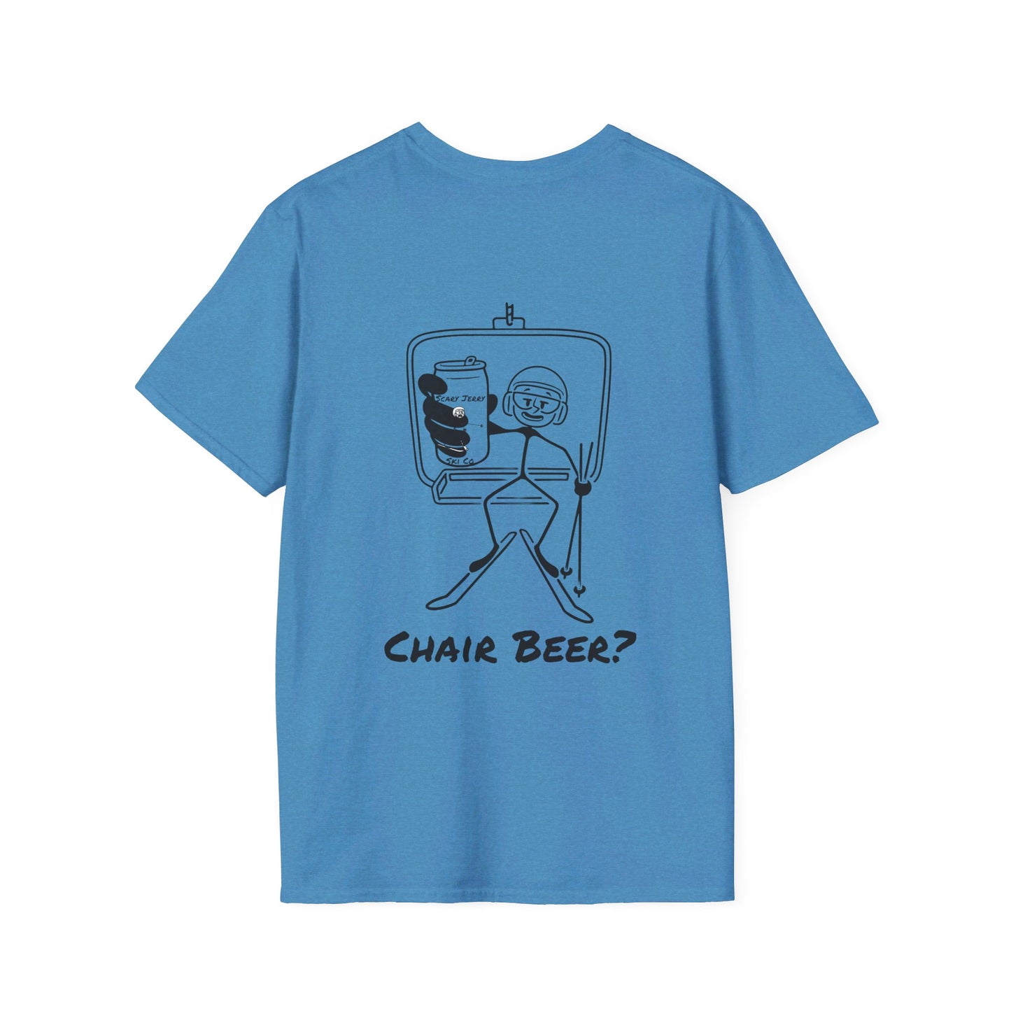 Scary Jerry Chair Beer? Unisex Softstyle T-Shirt