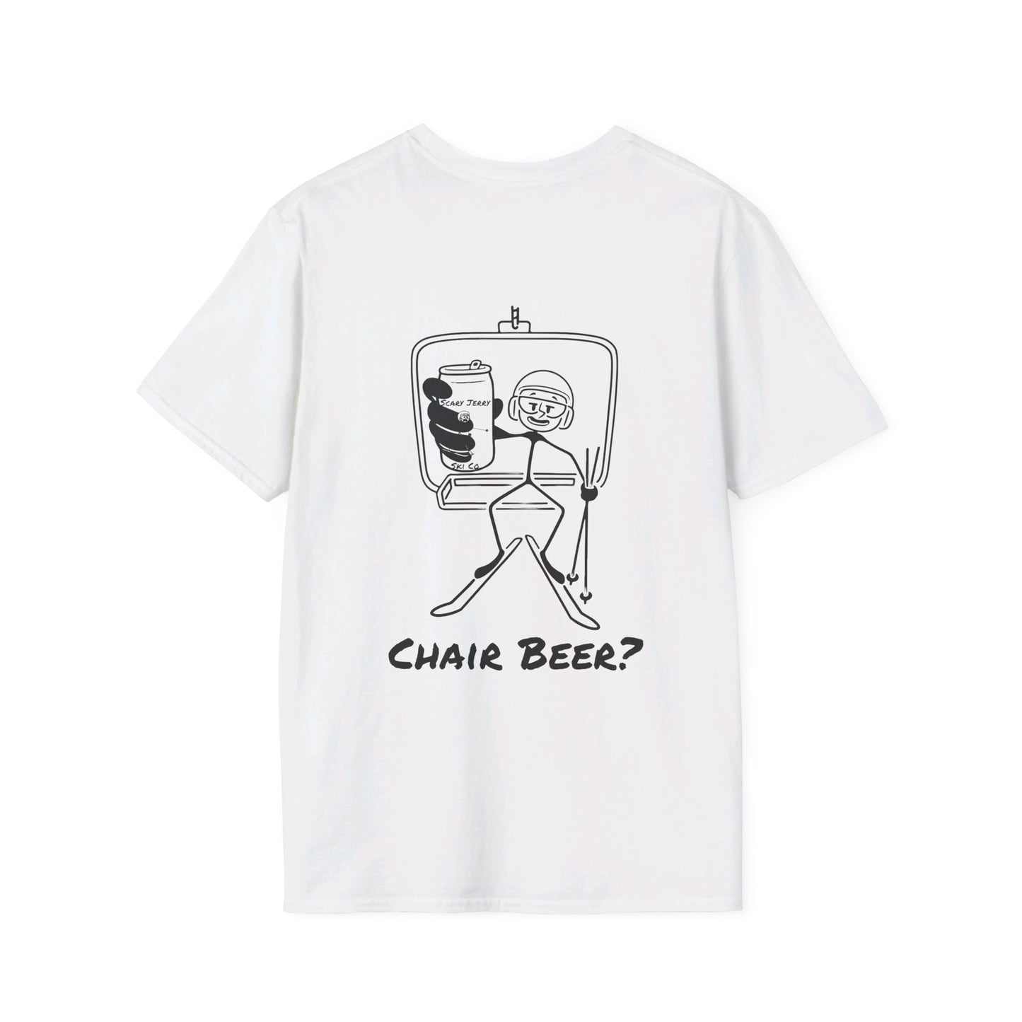 Scary Jerry Chair Beer? Unisex Softstyle T-Shirt