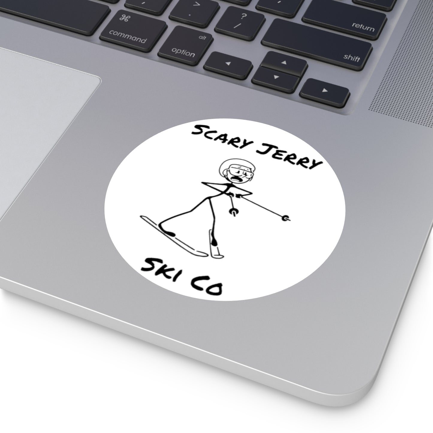 Scary Jerry Ski Co Round Vinyl Stickers
