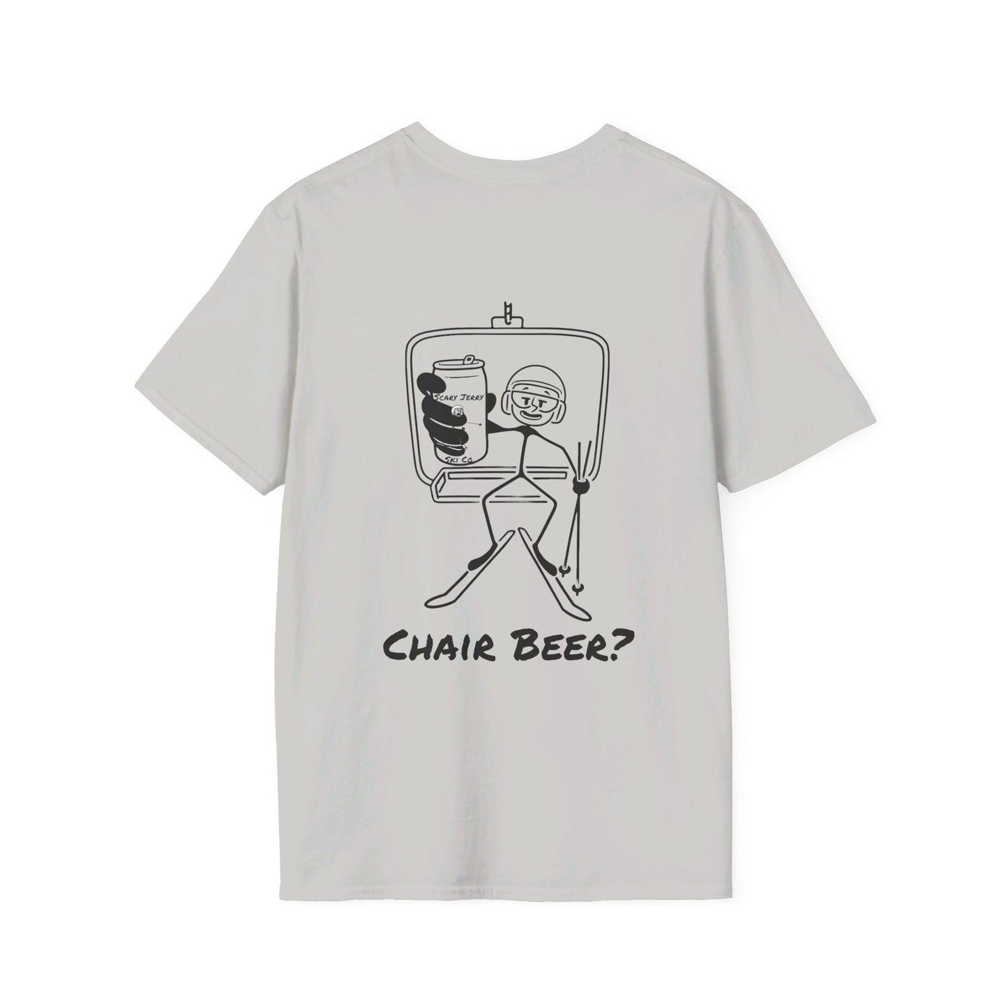 Scary Jerry Chair Beer? Unisex Softstyle T-Shirt