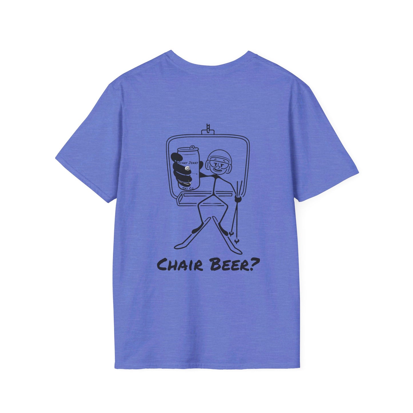 Scary Jerry Chair Beer? Unisex Softstyle T-Shirt