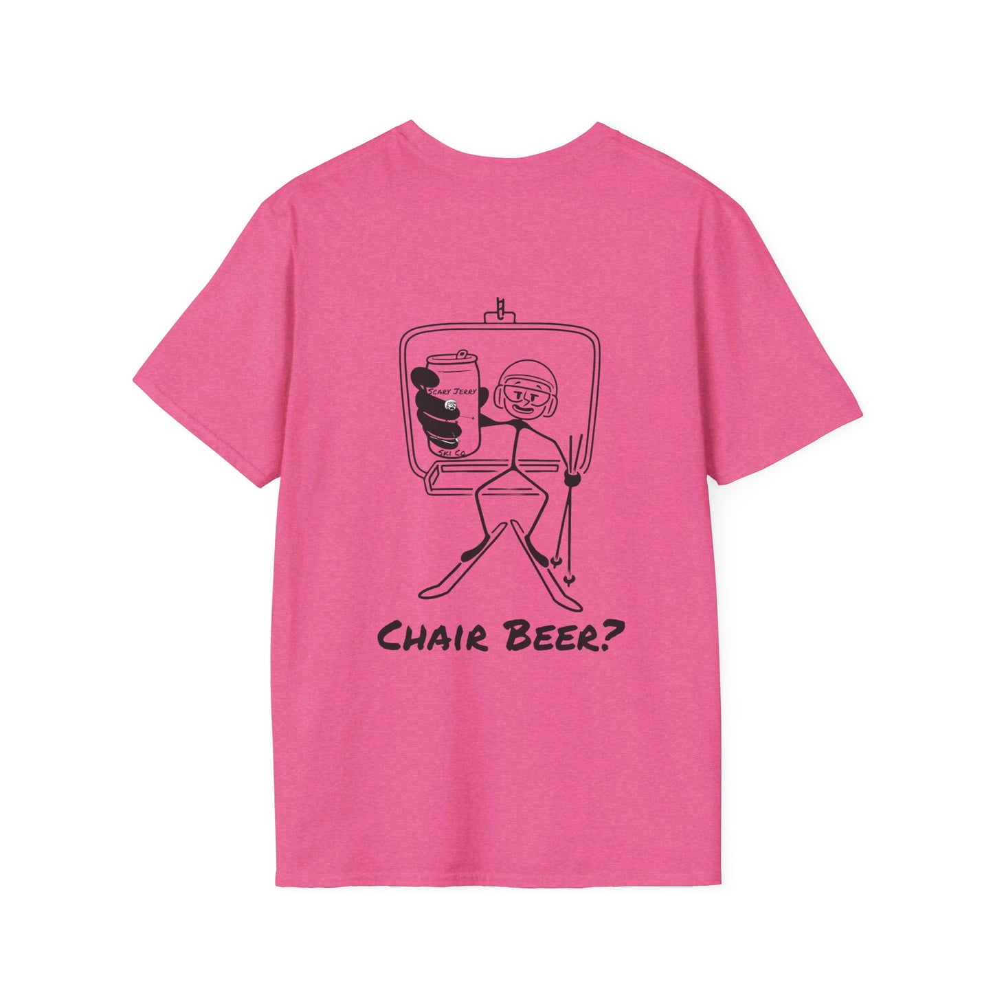 Scary Jerry Chair Beer? Unisex Softstyle T-Shirt