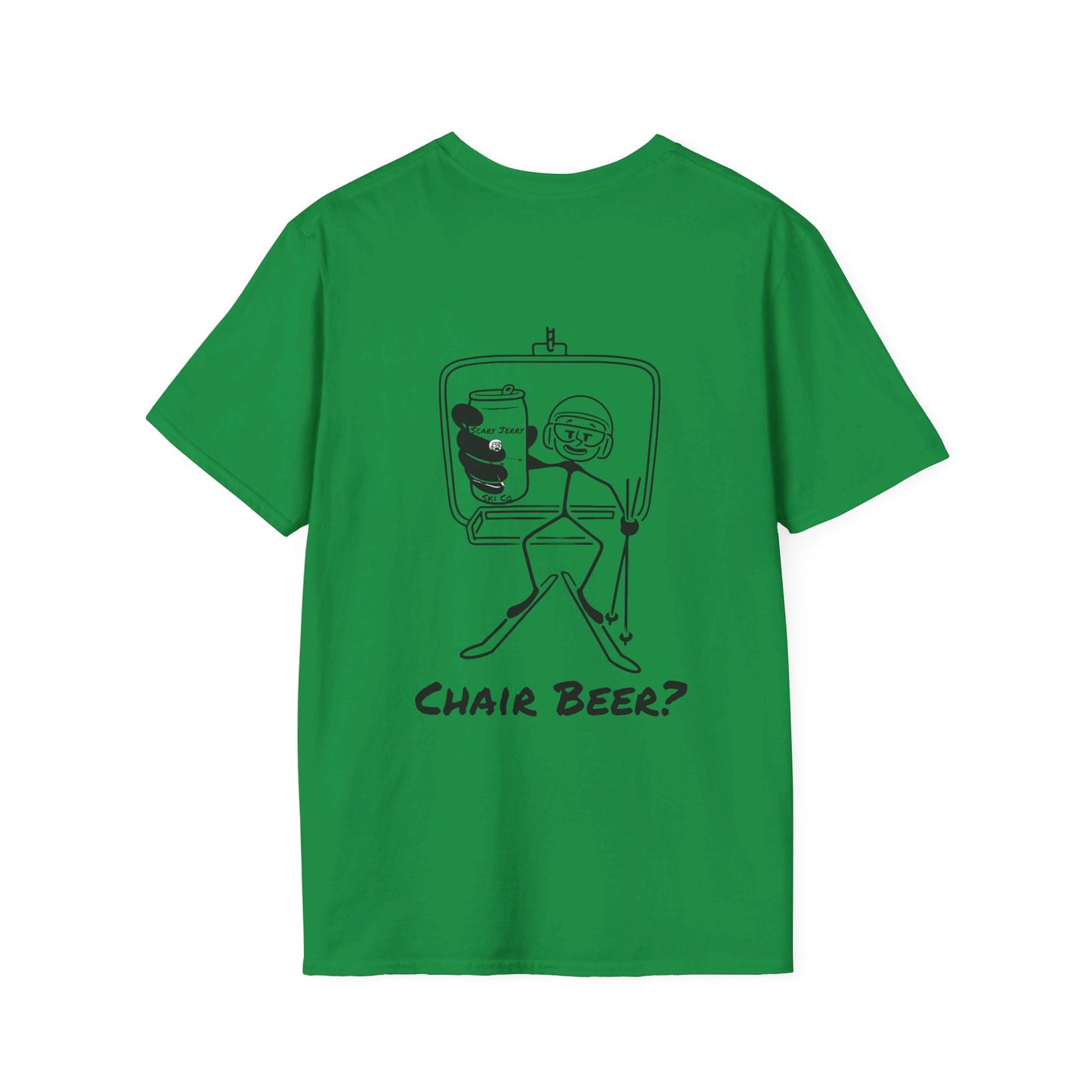 Scary Jerry Chair Beer? Unisex Softstyle T-Shirt
