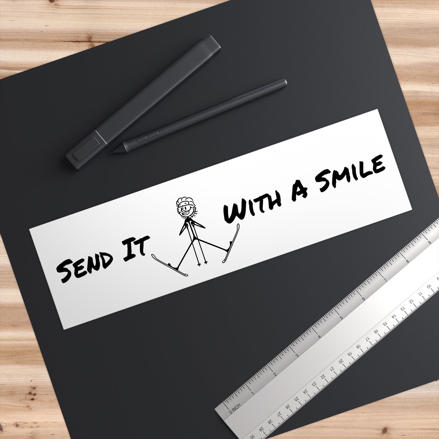 Send It With A Smile Bumper Sticker