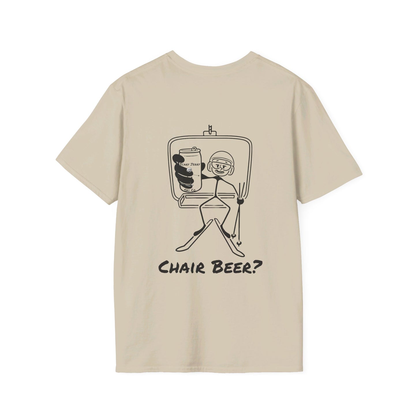 Scary Jerry Chair Beer? Unisex Softstyle T-Shirt