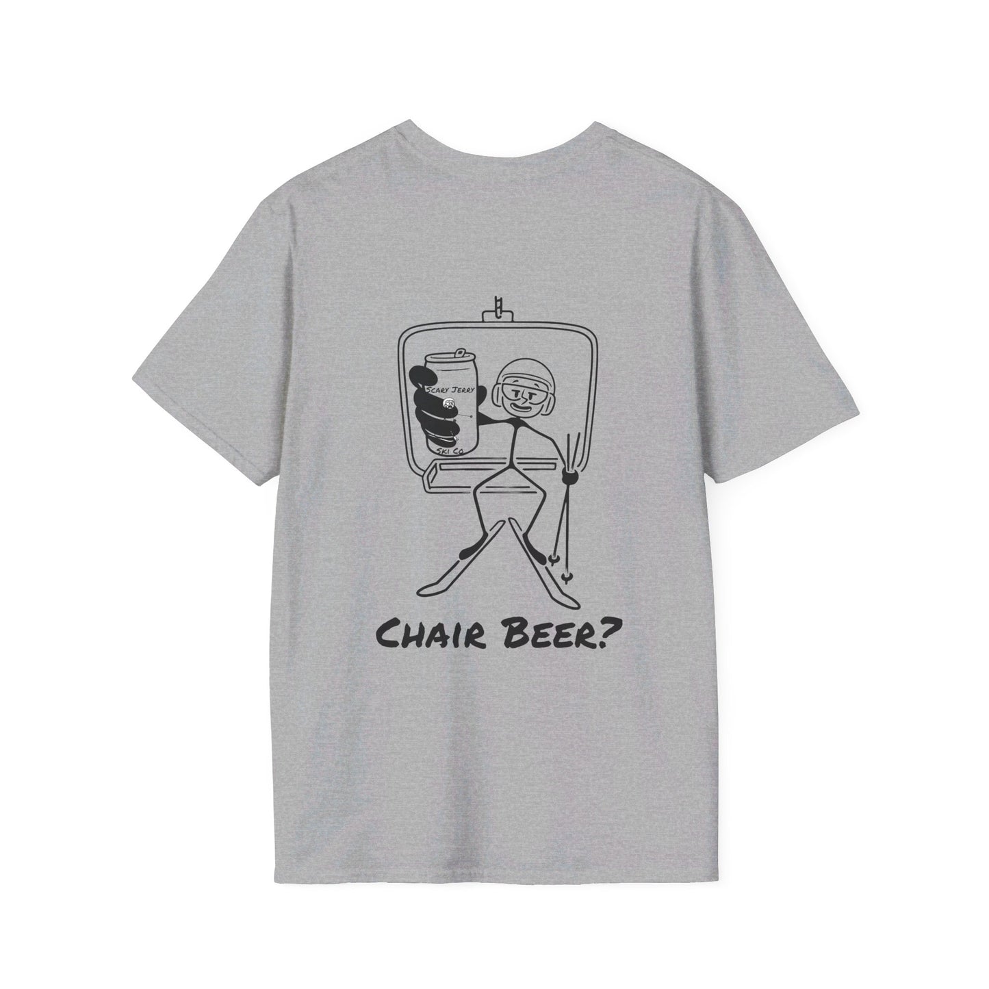 Scary Jerry Chair Beer? Unisex Softstyle T-Shirt