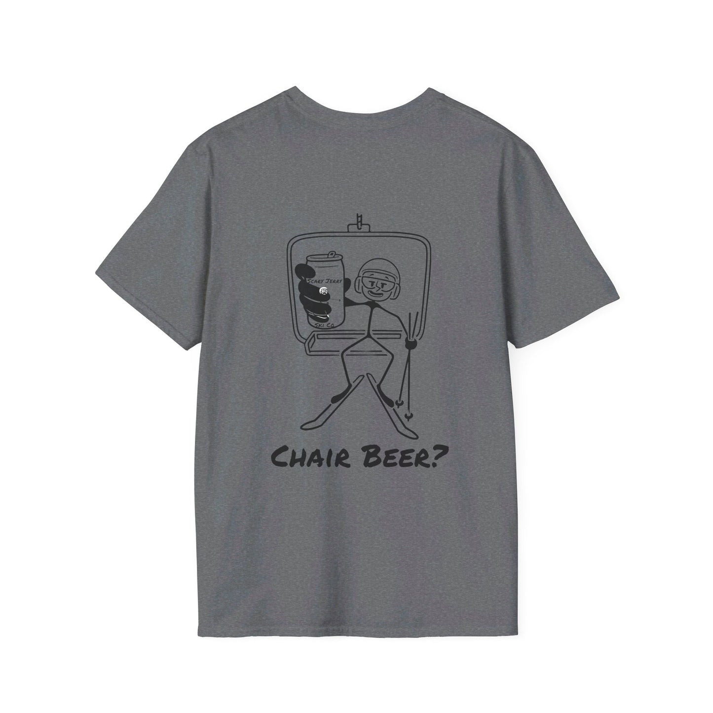 Scary Jerry Chair Beer? Unisex Softstyle T-Shirt