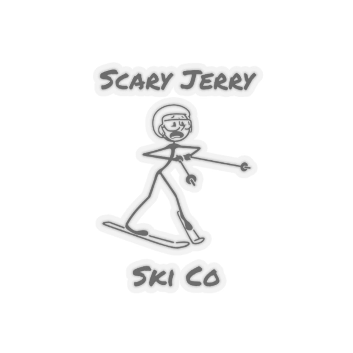 Scary Jerry Ski Co Kiss-Cut Stickers