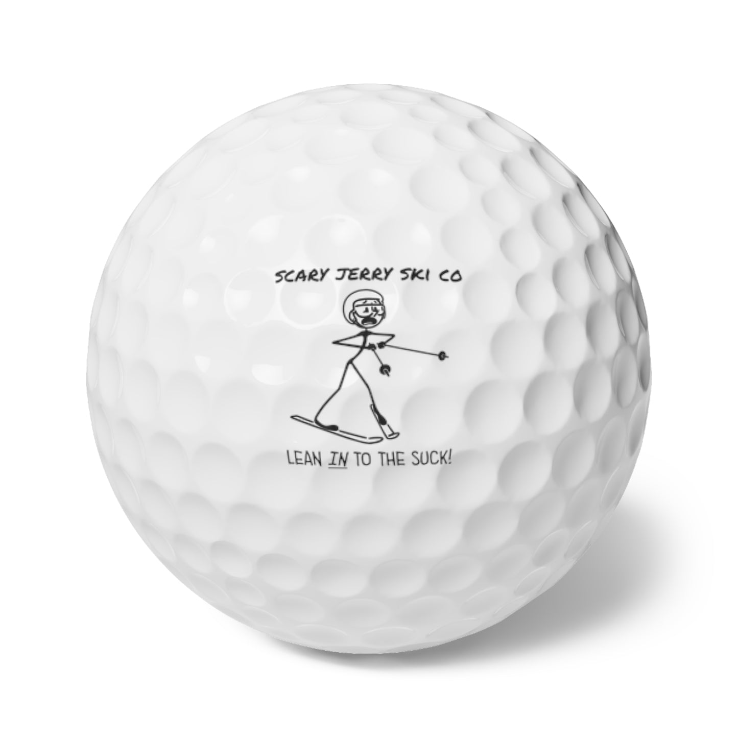 Scary Jerry Ski Co with Motto Golf Balls, 6pcs
